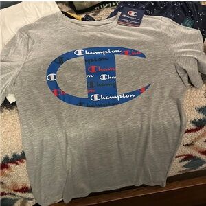 Champion Gray and Blue Short Sleeve Tees
